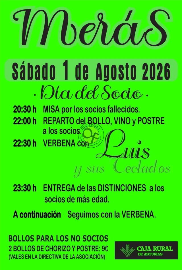 Día del Socio 2026 en Merás