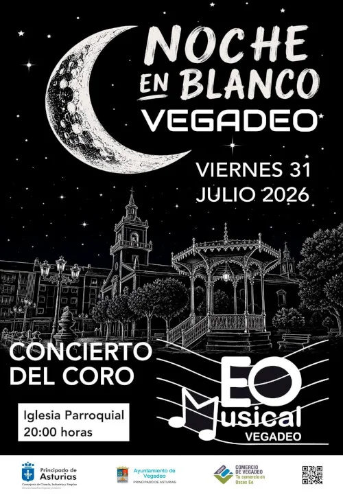 Concierto del Coro Eo Musical en la Noche en Blanco de Vegadeo