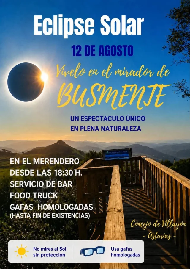En Villayón habrá un mirador muy especial para contemplar el eclipse solar 
