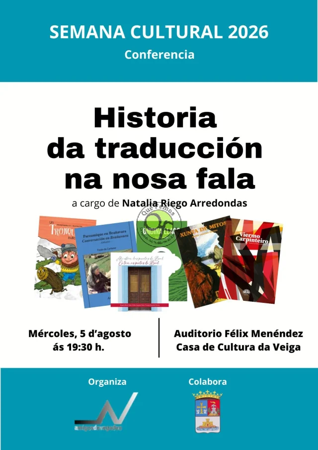 Natalia Riego Arredondas protagonia úa conferencia na Veiga baxo el lema 