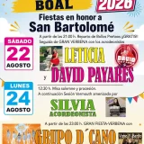 Fiestas de San Bartolomé 2026 en Villanova