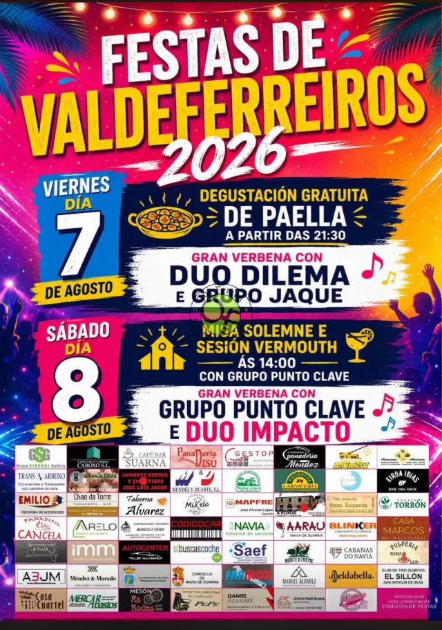 Festas de Valdeferreiros 2026