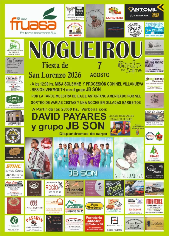 Fiesta de San Lorenzo 2026 en Nogueirou