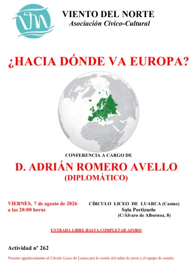 En Luarca el diplomático Adrián Romero Avello tratará de vislumbrar hacia dónde va Europa