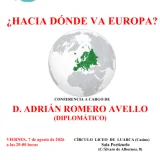 En Luarca el diplomático Adrián Romero Avello tratará de vislumbrar hacia dónde va Europa