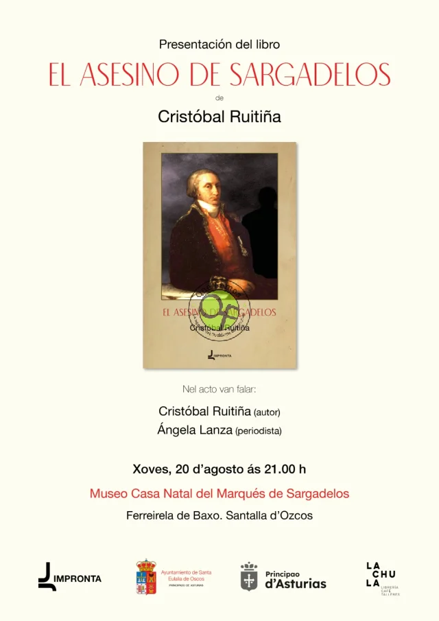 Cristóbal Ruitiña presenta novo llibro en Santalla, 