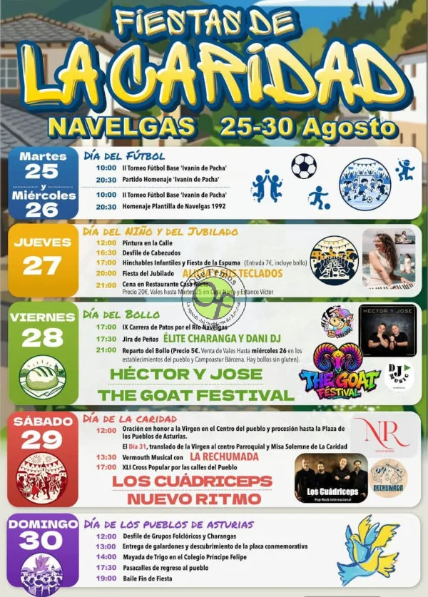 Fiestas de La Caridad 2026 en Navelgas
