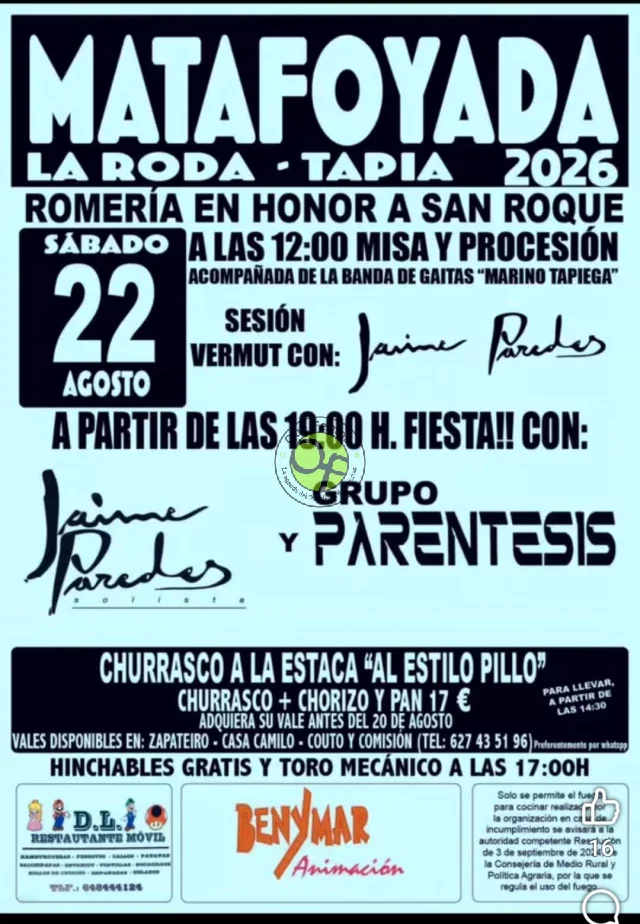 Romería de San Roque 2026 en Matafoyada