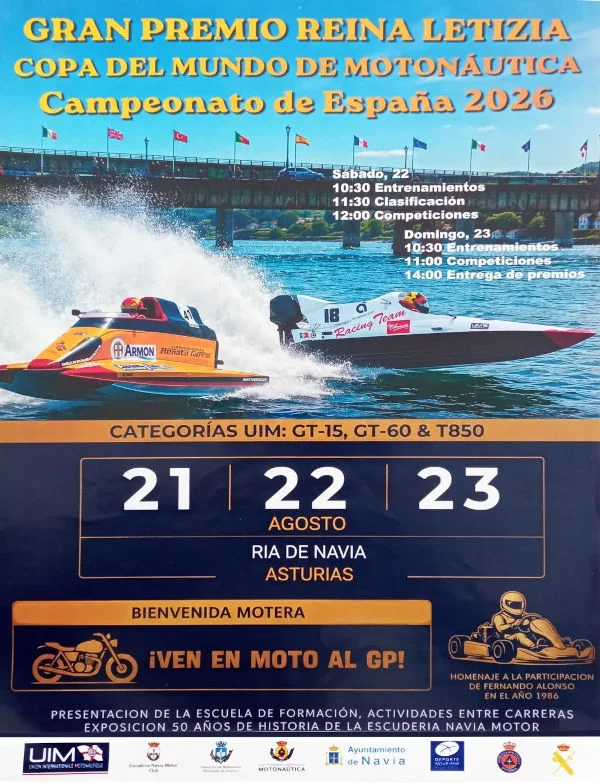 Motonáutica 2026 en Navia