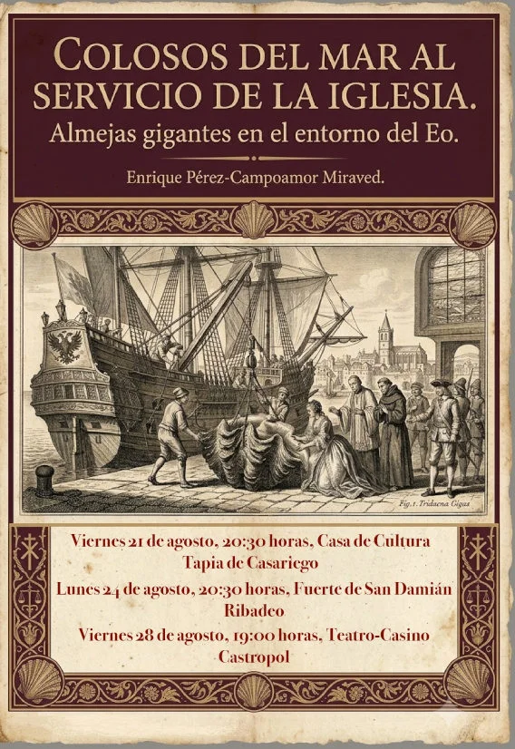 Tapia y Castropol conocerán a los colosos del mar al servicio de la Iglesia gracias a esta conferencia