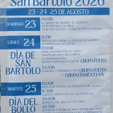Fiestas de San Bartolo 2026 en Busto