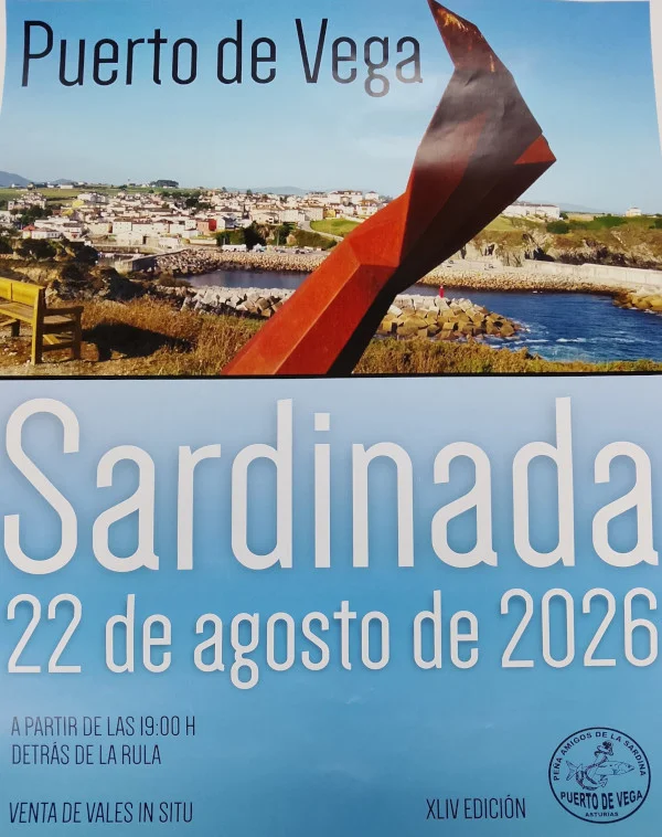 Puerto de Vega vivirá su XLIV Sardinada 2026