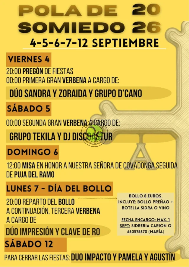 Fiestas de Pola de Somiedo 2026