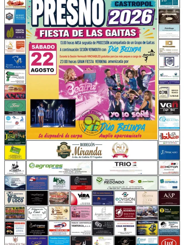 Fiesta de las Gaitas 2026 en Presno