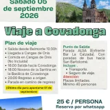 Belmonte de Miranda organiza un viaje a Covadonga