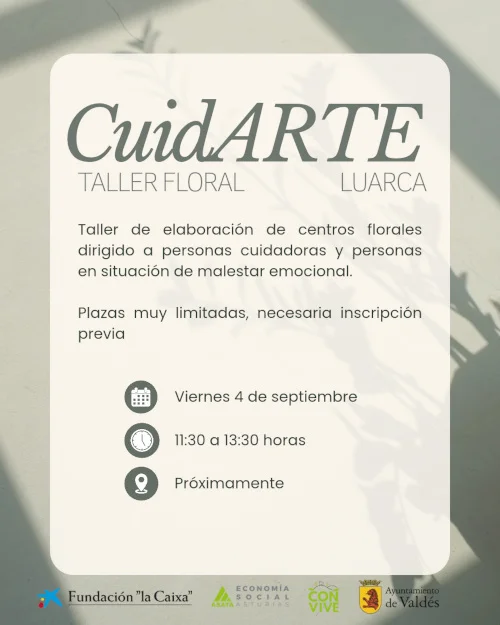 CuidARTE propone en Luarca una mañana de creatividad y bienestar para personas cuidadoras