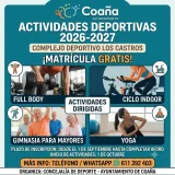 Estas son las actividades deportivas programadas para 2026-2027 en el Complejo Los Castros de Coaña