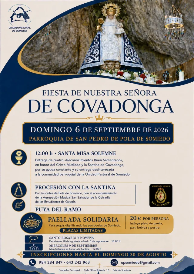 Fiesta de Nuestra Señora de Covadonga 2026 en Pola de Somiedo