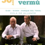 Concluyen Los Vermús del Verano en Pola de Allande con el dúo Clarín este domingo 30 de agosto