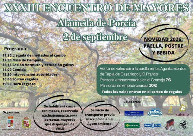 La Alameda de Porcía acoge el Encuentro de Mayores 2026