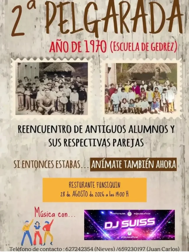 II Pelgarada Escuela de Gedrez Año de 1970 en el Restaurante FunsiQuín
