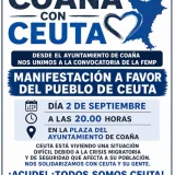 Coaña se concentra en solidaridad con Ceuta el próximo martes