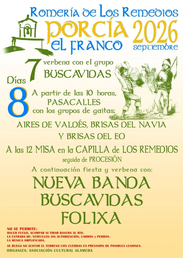 Romería de Los Remedios 2026 en Porcía