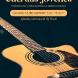 Concierto de guitarra en la iglesia de Boal con Ares Gutiérrez y Santos Sánchez
