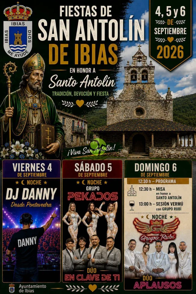 Fiestas en honor a Santo Antolín 2026 en San Antolín de Ibias