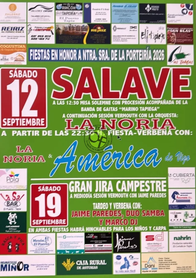 Fiesta en honor a nuestra señora de la Porteiria