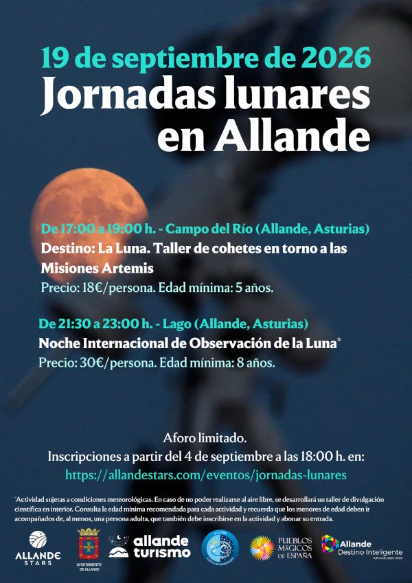 Allande Stars organiza las Jornadas Lunares 2026