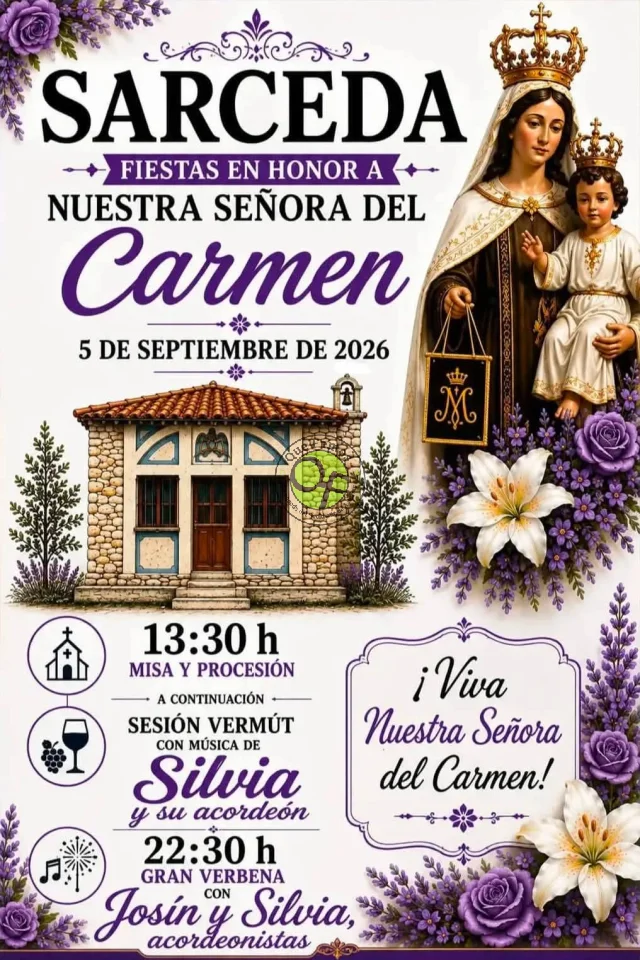 Fiestas del Carmen 2026 en Sarceda