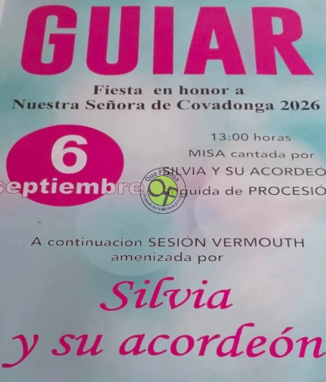 Fiesta de Nuestra Señora de Covadonga 2026 en Guiar