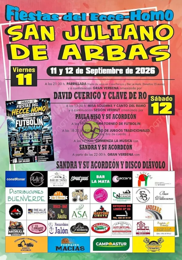 Fiestas del Ecce-Homo 2026 en San Juliano de Arbás
