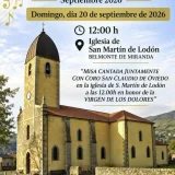 Actuación del Coro de Belmonte de Miranda en San Martín de Lodón