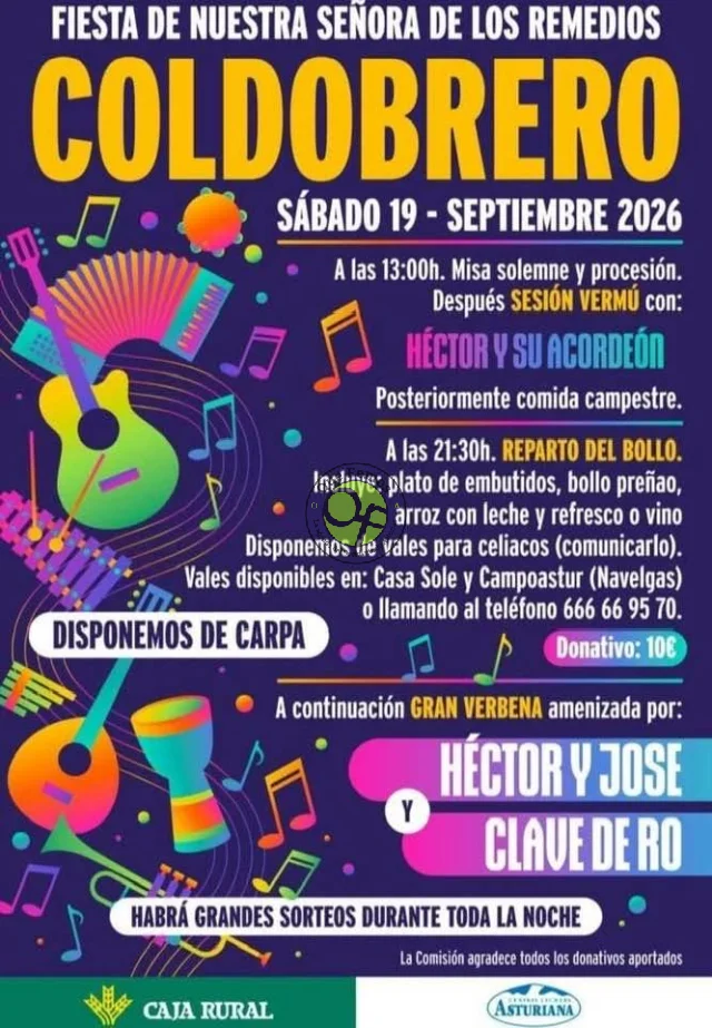 Fiesta de Nuestra Señora de los Remedios 2026 en Coldobrero