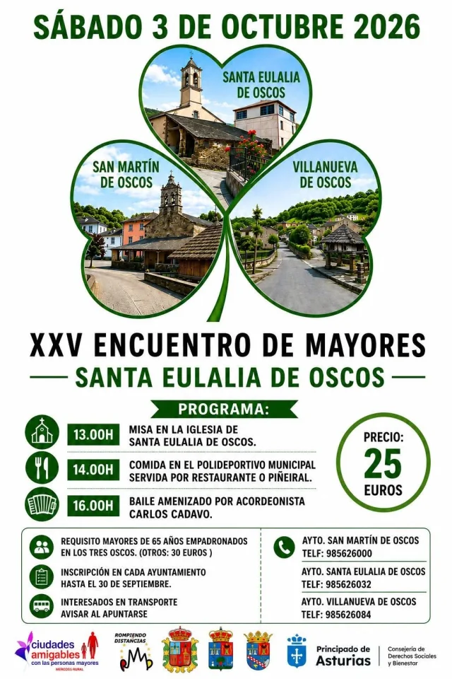 XXV Encuentro de Mayores de los Oscos 2026