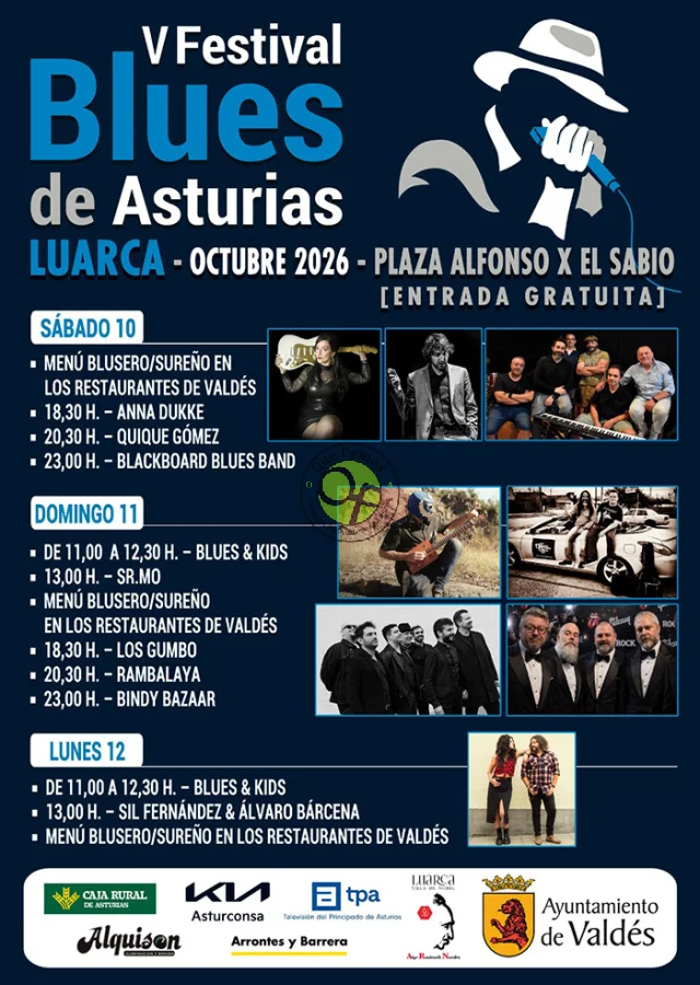Festival Blues de Asturias 2026 en Luarca