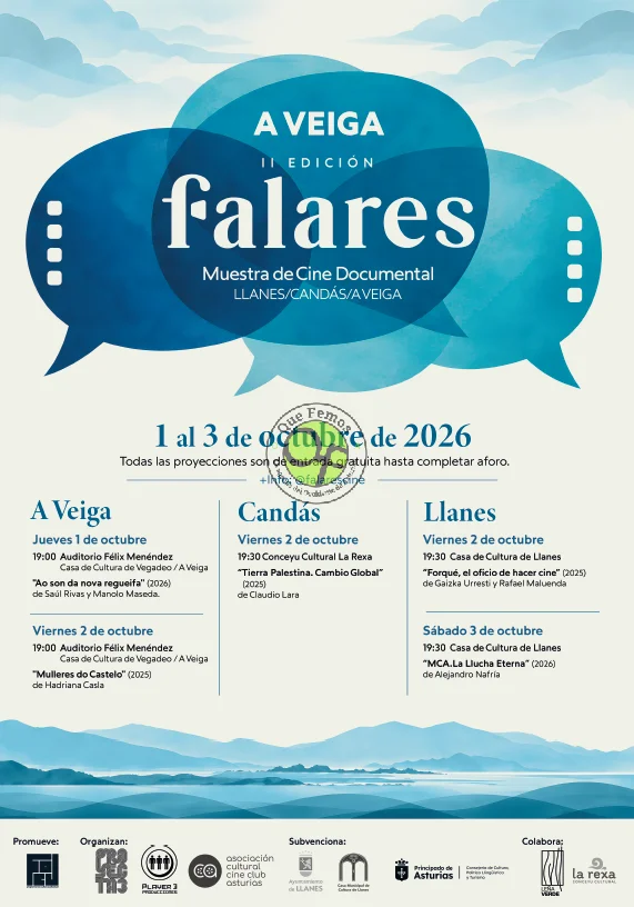 Falares Cine acerca el documental a Asturias con dos proyecciones en Vegadeo