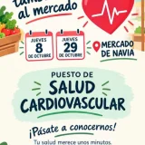 El mercado de Navia contará con un puesto de salud cardiovascular los días 8 y 29 de octubre
