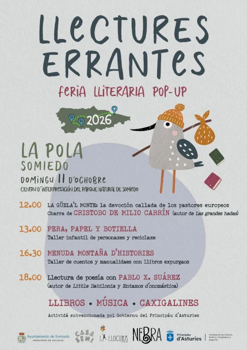 Llega a Somiedo la Feria Lliteraria Pop-Up Llectures Errantes