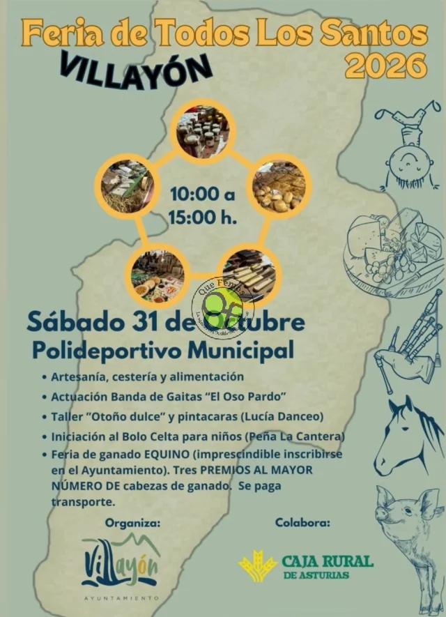 Villayón, donde el otoño se encuentra con la tradición, celebra su Feria de Todos los Santos 2026