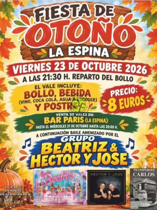 La Espina celebra el otoño con una gran fiesta