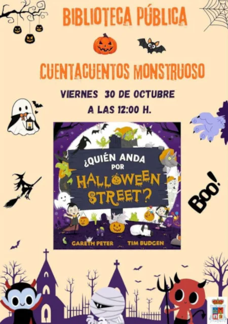Cuentacuentos monstruoso en la Biblioteca de Tapia de Casariego