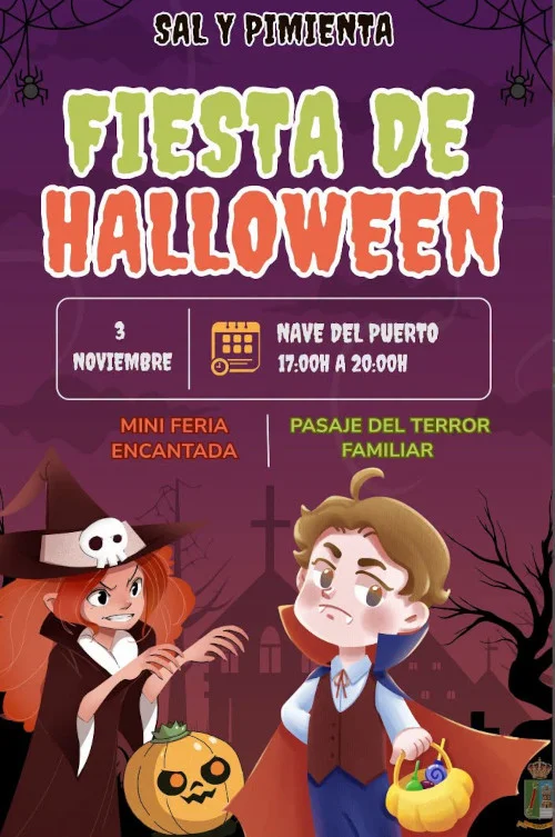 Fiesta de Halloween 2026 en Navia con Sal y Pimienta