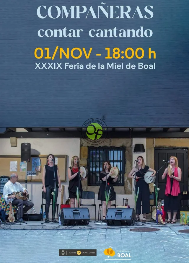 La música tradicional se cuela en la Feria de la Miel de Boal con el concierto 