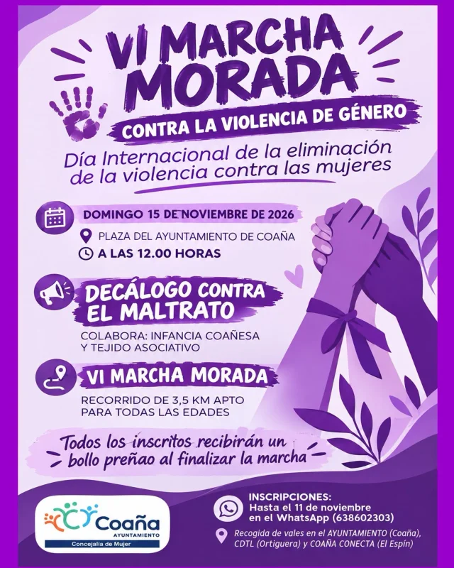 VI Marcha Morada de Coaña 2026
