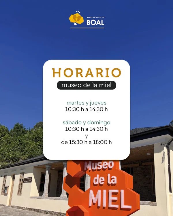 Horario del Museo de la Miel de Boal en noviembre y Puente de Diciembre 2026