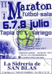 II Maratón de Fútbol Sala de Tapia 2012