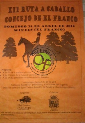 XII Ruta a Caballo en El Franco 2012